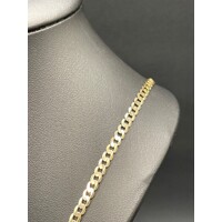 Unisex 9ct Yellow Gold Curb Link Necklace