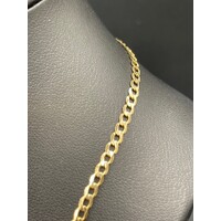 Unisex 9ct Yellow Gold Curb Link Necklace