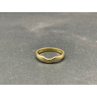 Ladies 18ct Yellow Gold Plain Band Enhancer Ring