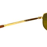 Ray-Ban RB3732 Unisex Gold Brown Polarised Sunglasses with Pouch Blue Bag