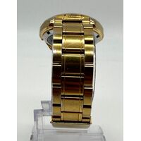 Seiko 5 Sports Automatic 21 Jewels All Gold Stainless Steel Watch