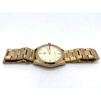 Tommy Hilfiger Gold Mens Stainless Steel Watch 5 Bar Water Resistant