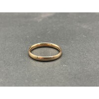 Unisex 9ct Rose Gold Plain Band Ring