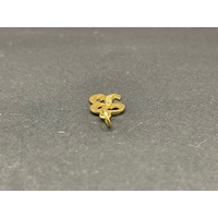 Unisex 18ct Yellow Gold Letter B Pendant