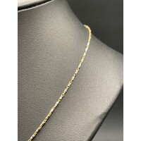 Ladies 18ct Two Tone Gold Fancy Link Necklace