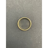 Unisex 18ct Two Tone Yellow and White Gold Laser Cut Ring