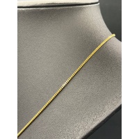 Unisex 18ct Yellow Gold Tight Curb Link Necklace