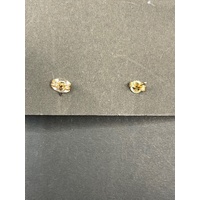 Ladies 9ct Yellow Gold Pearl Stud Earrings