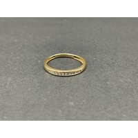 Ladies 14ct Yellow Gold Diamond Band Ring