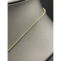 Ladies 14ct Two Tone Gold Bead Draperie Necklace