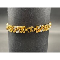 Unisex 22ct Yellow Gold Curb Link Bracelet (Pre-Owned)