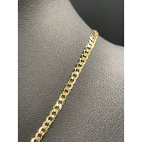 Unisex 9ct Yellow Gold Curb Link Necklace