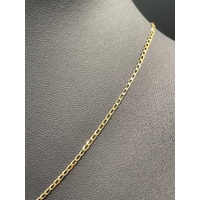 Unisex 9ct Yellow Gold Curb Link Necklace