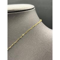 Ladies 18ct Yellow Gold Fancy Link Necklace & Heart Pendant