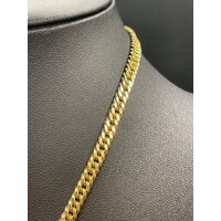 Unisex 18ct Yellow Gold Tight Curb Link Necklace