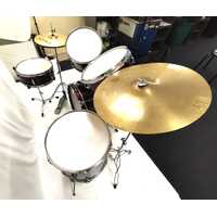 DXP Rock Series 5 Piece Drum Kit with Hi-Hat Cymbals Stands Kick Pedal