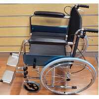 Skiiddii Portable Folding Wheelchair 110kg Capacity Lightweight Mobility Aid