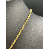 Unisex 18ct Yellow Gold Margarita Link Chain & Cross Pendant