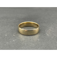 Mens 10ct Yellow Gold Plain Wedding Band Ring