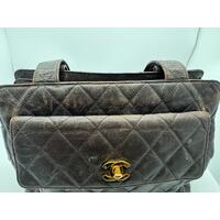 Chanel Vintage Caviar Matelasse Black Shoulder Bag 1508202