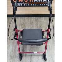 Care Quip Foldable Mobility Walker with Basket