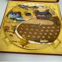 CA Brown Royal Doulton Pumpkin Patch Limited Edition Plate #1242