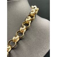 Ladies 9ct Yellow Gold Belcher Link Necklace