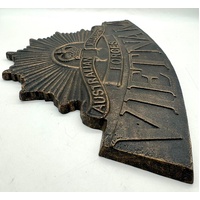 AMF Australian Military Forces Vietnam Cast Iron Plaque