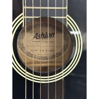 Ashton CG44 Nylon String Classic Acoustic Guitar Black 6 String