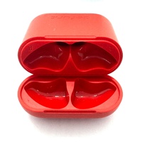 Defunc True Go Slim Bluetooth Wireless Earbuds Unique Multi Tip Design Red