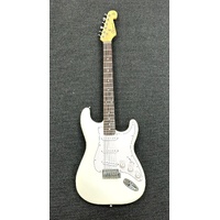 SX Electric Guitar White Standard Series with Amplifier and Accessories