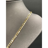 Unisex 9ct Yellow Gold Curb Link Necklace