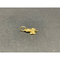 Ladies 18ct Yellow Gold 3 leaf Clover Pendant