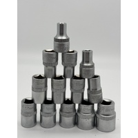 Kincrome K27020 Lok-On 1/2 Inch Drive 18 Piece Metric Ratchet Set