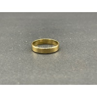 Unisex 18ct Yellow Gold Plain Wedding Band Ring