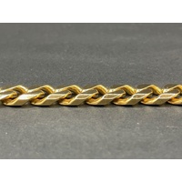 Mens 9ct Yellow Gold Curb Link Bracelet