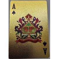 Dollar Direct 999.9 24 Carat Gold Foil Plated Playing Cards with Certificate