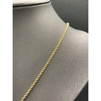 Ladies 9ct Yellow Gold Belcher Link Necklace