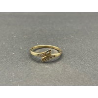 Ladies 9ct Yellow Gold Diamond Ring