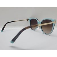 Tiffany & Co TF4193 Brown Gradient Havana On Tiffany Blue Ladies Sunglasses