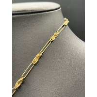 Ladies 9ct Yellow Gold Albert Chain Necklace