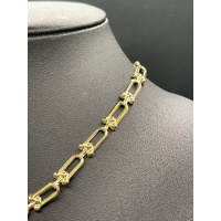 Ladies 18ct Yellow Gold Paperclip Link Necklace