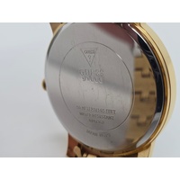 Guess Mens Stainless Steel Classic Oversized Gold Tone Watch U1073G2