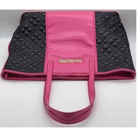 Love Moschino Quilted Two Tone Tote Bag with Dust Cover