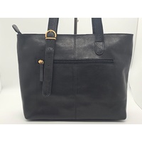 Evity Ladies Leather Black Shoulder Bag with Dust Bag