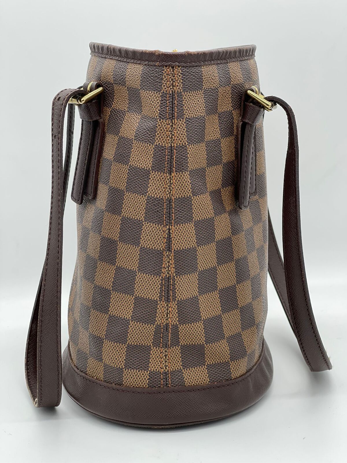 LOUIS VUITTON Shoulder Bag N42240 Male bucket Damier canvas Brown Wome –