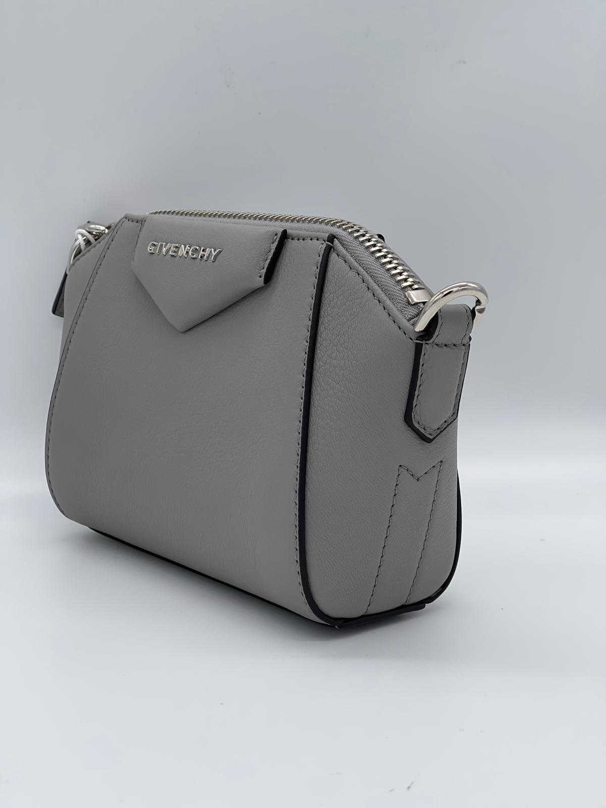 Givenchy Nano Antigona Bag in Pearl Grey