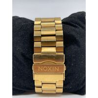 Nixon Take Charge Corporal All Gold Black Stainless Steel Bracelet Men's Watch