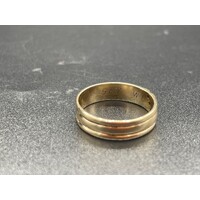 Unisex 9ct Yellow Gold Diamond Ring (Pre-Owned)