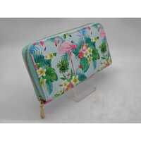 Yen Women’s Flamingo Wallet Zip Around Travel Clutch Purse